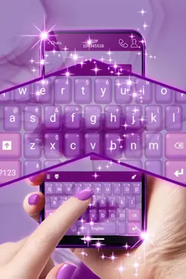 Keyboard Purple Passion android App screenshot 0