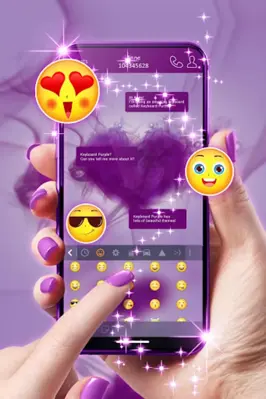 Keyboard Purple Passion android App screenshot 1