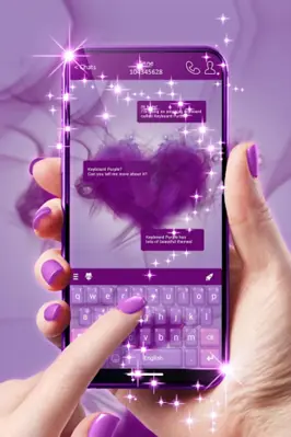 Keyboard Purple Passion android App screenshot 2